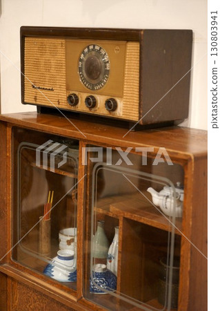 Taisho-era radio and cupboard Taisho-era radio and cupboard 130803941