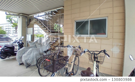 A view of bicycles below the apartment. Bicycle parking area A view of bicycles below the apartment. Bicycle parking area 130803986