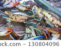 Raw fresh crabs for sale in fish market 130804096