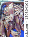 Fresh raw squid for sale in fish market 130804101