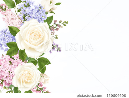 Chic floral postcard Chic floral postcard 130804608