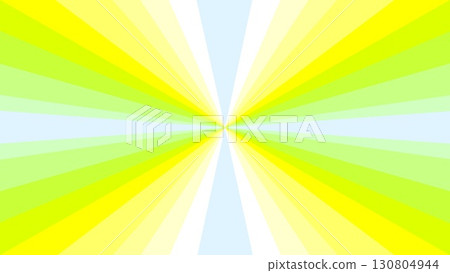 Geometric pattern, radial, triangle, gradient, green, light blue 130804944