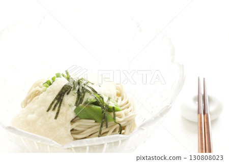 Okra and grated yam soba Okra and grated yam soba 130808023