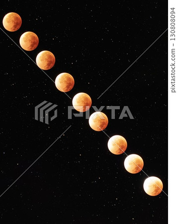 星空下月全食的一系列照片 星空下月全食的一系列照片 130808094