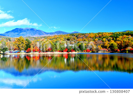 View of the North Yatsugatake Mountains from Lake Tateshina (Chino City, Nagano Prefecture) [November 2024] 130808407