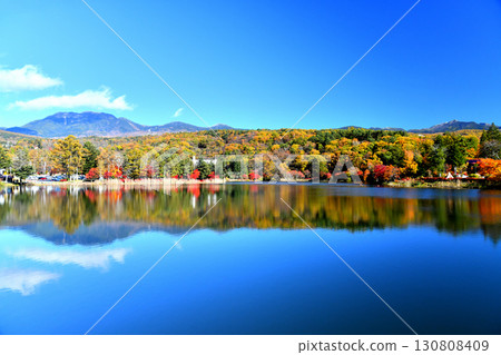 View of the North Yatsugatake Mountains from Lake Tateshina (Chino City, Nagano Prefecture) [November 2024] 130808409