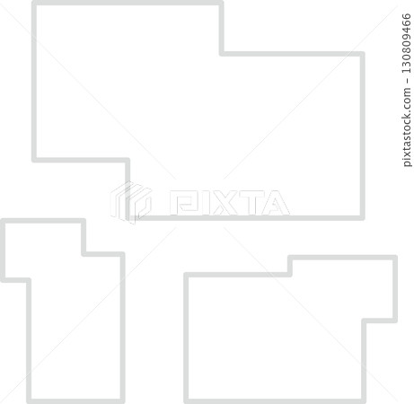 Simple gray square geometric pattern 130809466