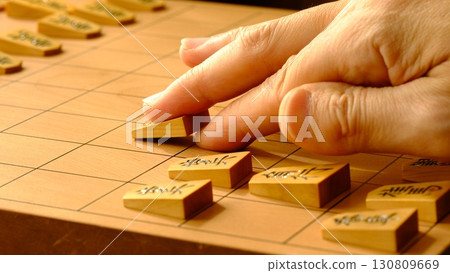 手指指向將棋的第一步 130809669