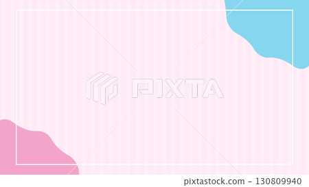 色彩鮮豔可愛的形狀框架背景 130809940