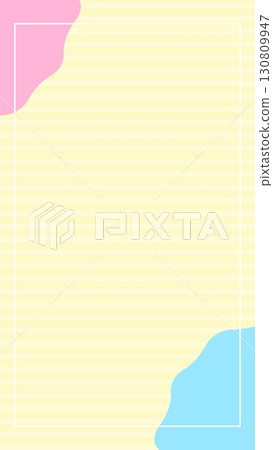 Colorful and cute shape frame background 130809947