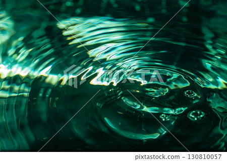 369.Abstract close-up of water drop collision. 130810057