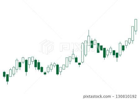 股票圖表插圖,深綠色,白色背景,向量png透明 130810192