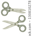 scissors cartoon watercolor 130810278