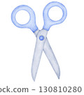 scissors cartoon watercolor 130810280