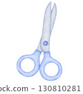 scissors cartoon watercolor 130810281