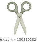 scissors cartoon watercolor 130810282