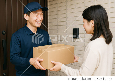 A woman who receives luggage A woman who receives luggage 130810488