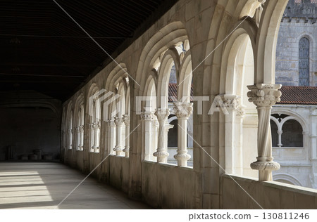Cloister of Monastery Santa Maria in Alcobaca, Portugal Cloister of Monastery Santa Maria in Alcobaca, Portugal 130811246