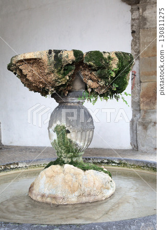 Historic fountain at Monastery Santa Maria in Alcobaca, Portugal Historic fountain at Monastery Santa Maria in Alcobaca, Portugal 130811275