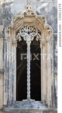 Intricate window design of Batalha Monastery in Portugal Intricate window design of Batalha Monastery in Portugal 130811279