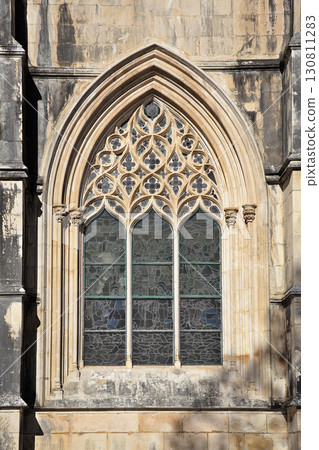 Intricate window design of Batalha Monastery in Portugal 130811283