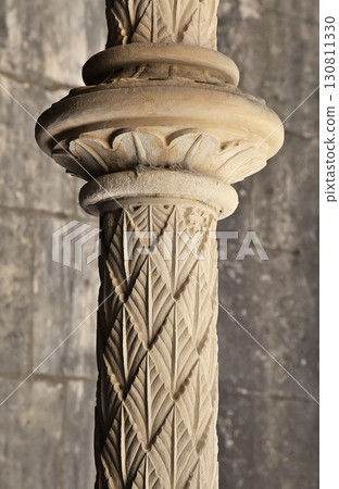 Intricate stone column detail at Batalha monastery in Portugal Intricate stone column detail at Batalha monastery in Portugal 130811330