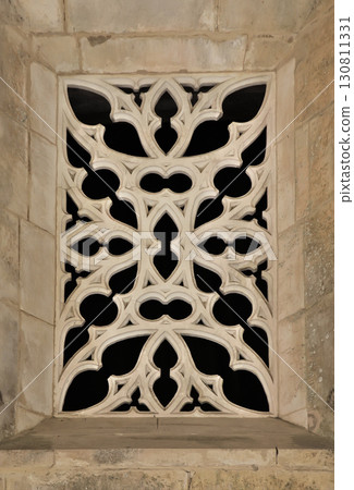 Intricate craftsmanship adorns Batalha monastery's ornate windows 130811331