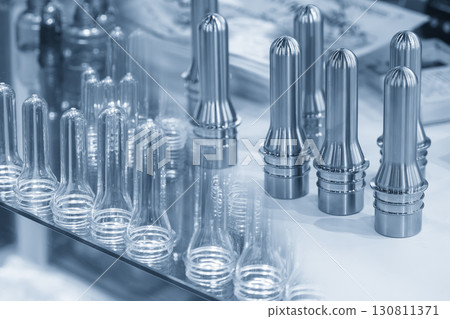 The raw material for plastic bottle manufacturing process. The raw material for plastic bottle manufacturing process. 130811371