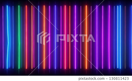 霓虹垂直條紋未來派的摘要背景 霓虹垂直條紋未來派的摘要背景 130811423