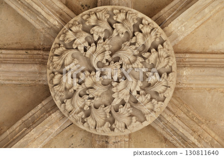 Architectural details of the ceiling at Batalha monastery in Portugal Architectural details of the ceiling at Batalha monastery in Portugal 130811640