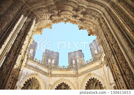 Batalha Monastery's Unfinished Chapels, view from below Batalha Monastery's Unfinished Chapels, view from below 130811653