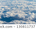 Clouds and blue sky, view from airplane 130811737