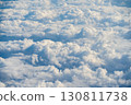 Clouds and blue sky, view from airplane 130811738