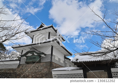 Kanazawa Castle Ishikawa Gate in winter 130812202