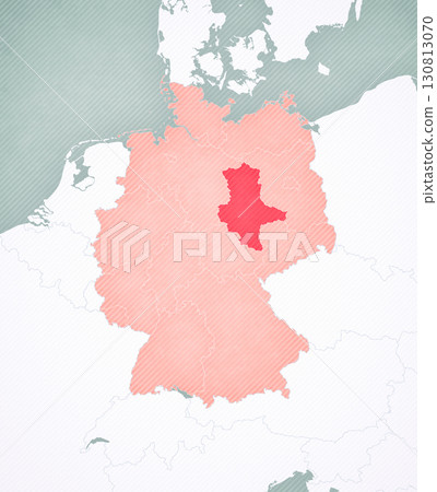 Map of Germany - Saxony-Anhalt 130813070