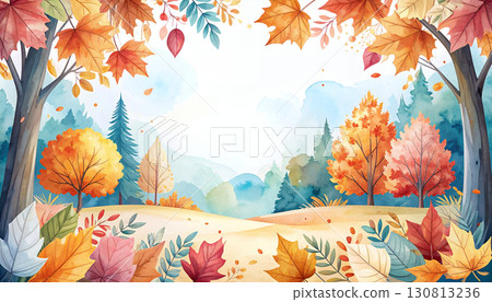 Autumn Forest Greeting 130813236