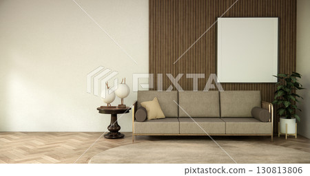 sofa armchair minimalist design on muji style.3D rendering 130813806