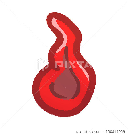 Flame fire light fire illustration red 130814039