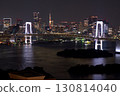 Night view of the seaside park that can't be seen from the high floors of Odaiba 130814040