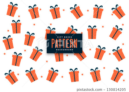 festive giftbox pattern background for christmas celebration 130814205