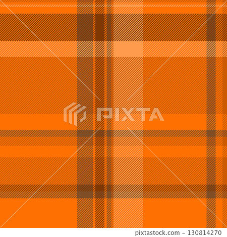 Warm orange plaid pattern. A classic tartan design for textile, wallpaper, or background use. Represents tradition, autumn, and cozy textures. Warm orange plaid pattern. A classic tartan design for textile, wallpaper, or background use. Represents tradition, autumn, and cozy textures. 130814270