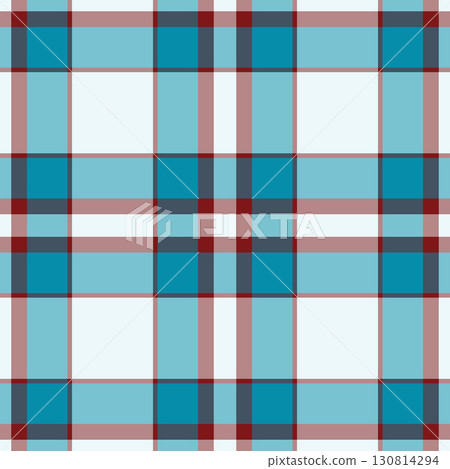 Glen pattern textile texture, heritage background vector check. Variation seamless tartan plaid fabric in cyan and pastel colors. Glen pattern textile texture, heritage background vector check. Variation seamless tartan plaid fabric in cyan and pastel colors. 130814294