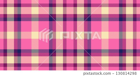Jacket check texture tartan, internet plaid seamless pattern. Present background textile vector fabric in pink and light colors. Jacket check texture tartan, internet plaid seamless pattern. Present background textile vector fabric in pink and light colors. 130814298