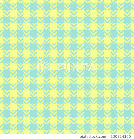 Repeating textile vector fabric, path check background tartan. Geometry pattern plaid texture seamless in lime and light colors. 130814360