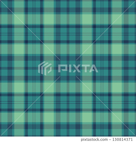 Top plaid vector tartan, romantic pattern check fabric. Interior background texture textile seamless in teal and green colors. 130814371