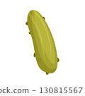Elongated Green Shape with Small Protrusions An Abstract OrganicLooking Form. 130815567
