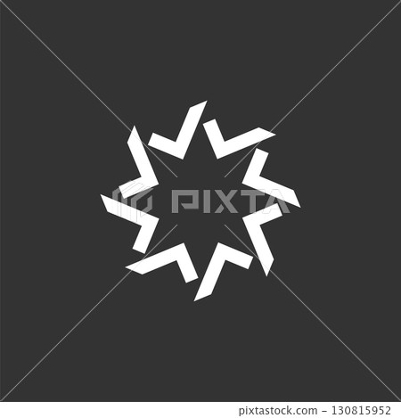 Check Mark Star Logo Template Illustration Design. Vector EPS 10. 130815952