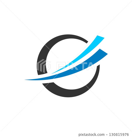 Circle and Swoosh Logo Template Illustration Design. Vector EPS 10. 130815976