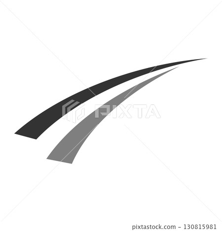 Abstract Street or Road Swoosh Logo Template Illustration Design. Vector EPS 10. Abstract Street or Road Swoosh Logo Template Illustration Design. Vector EPS 10. 130815981