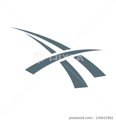 Road Swoosh Logo Template Illustration Design. Vector EPS 10. Road Swoosh Logo Template Illustration Design. Vector EPS 10. 130815982